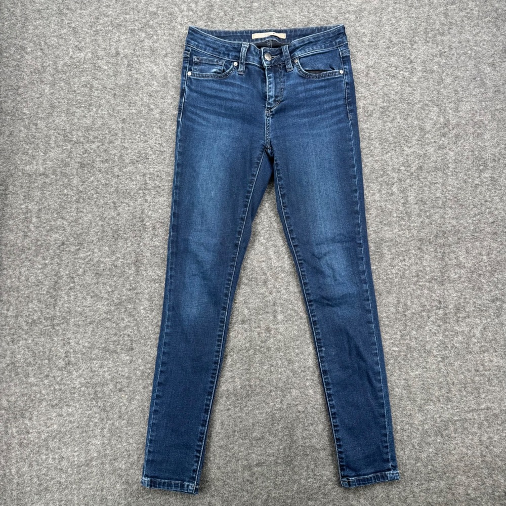 Joes Jeans The Skinny Women 24 Dark Indigo Wash Mid Rise Stretch Denim Blue